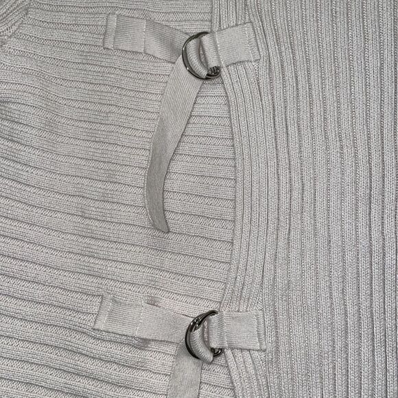 CAbi D-Ring Ribbed Cream Pullover Sweater - Picture 9 of 9